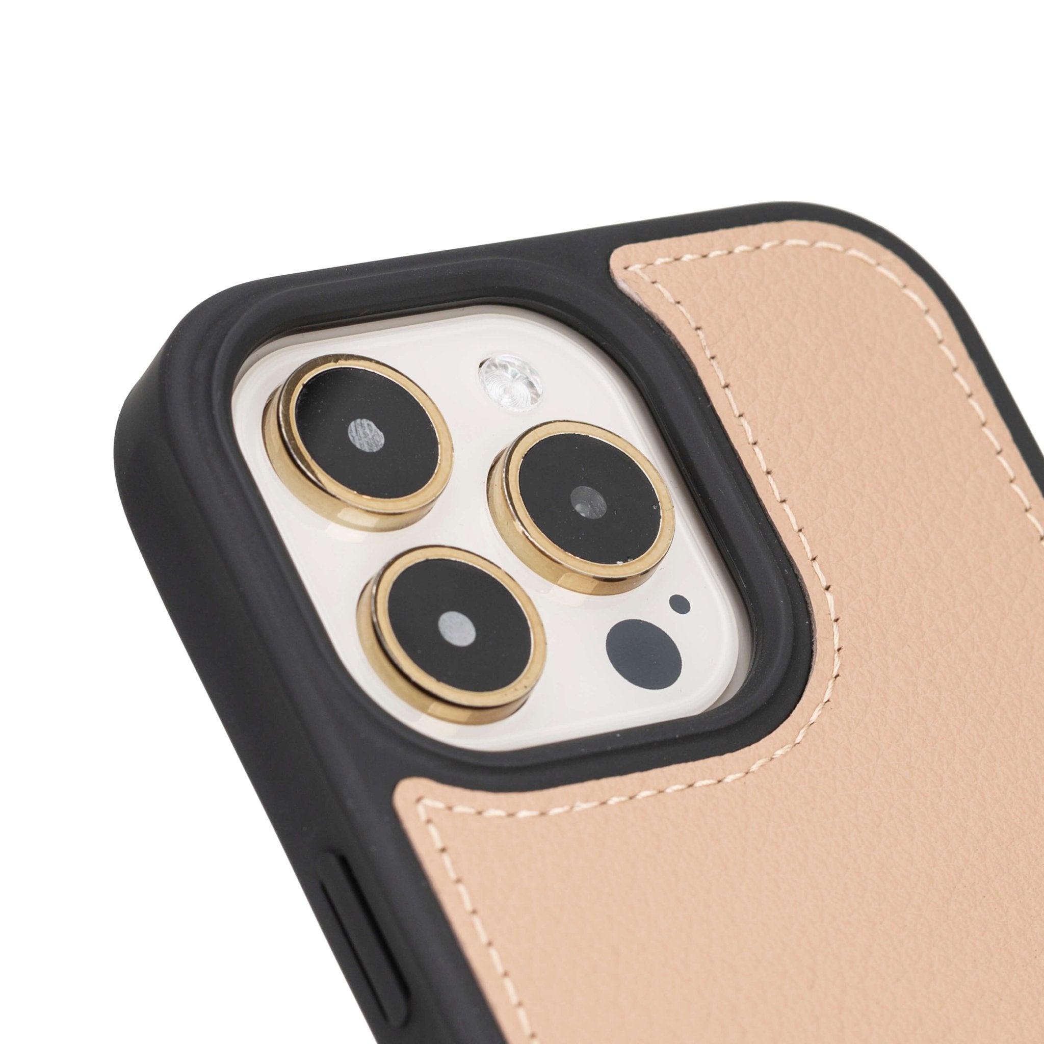 Modern York MagSafe Leather Case for iPhone 15 Pro Max in Sand