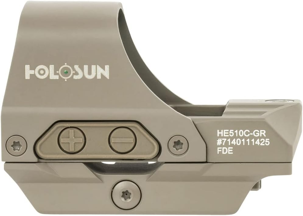 Holosun HS510C 1x Open Reflex Sight, Green 2 MOA dot 65 MOA Circle