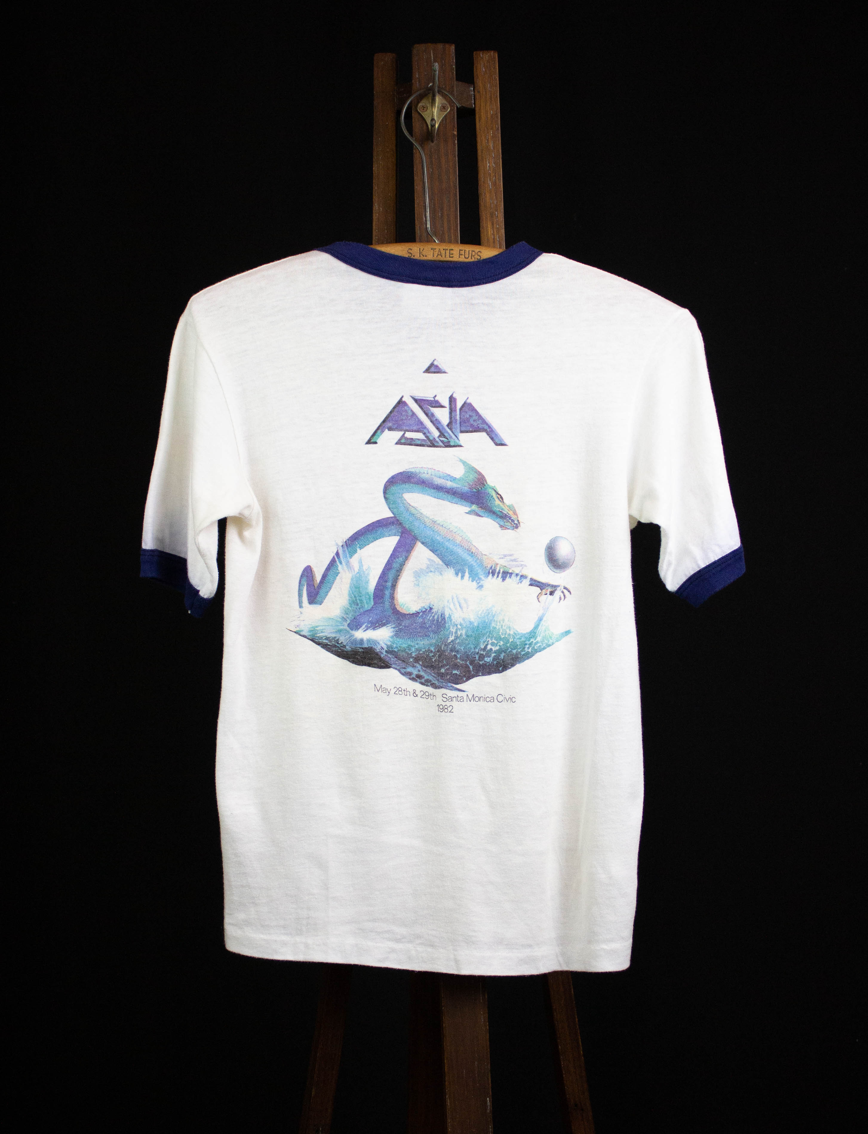 Vintage Asia Concert T Shirt KLOS 1982 Ringer Small – Black Shag