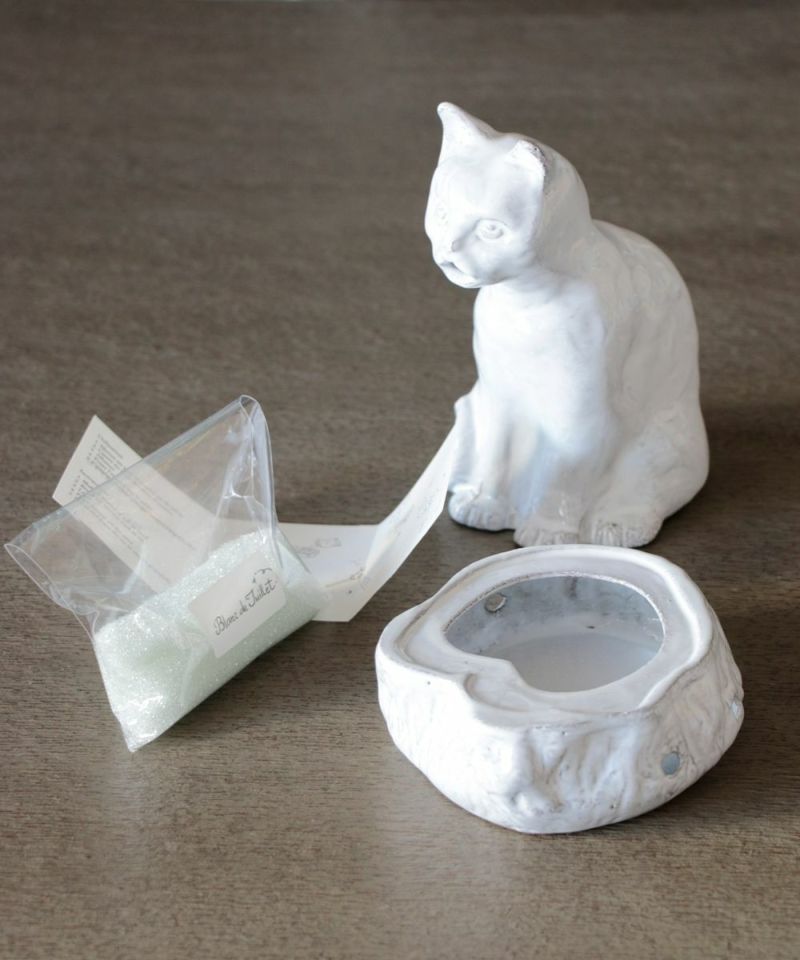 Astier de Villatte セツコ・お香入れ・ネコ – Blanc de Juillet
