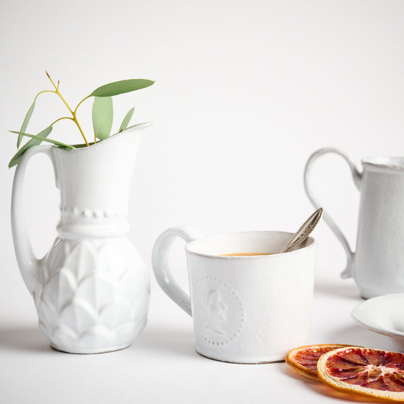 Astier de Villatte Small Gedeon Pitcher- Paris, France – Blanche +