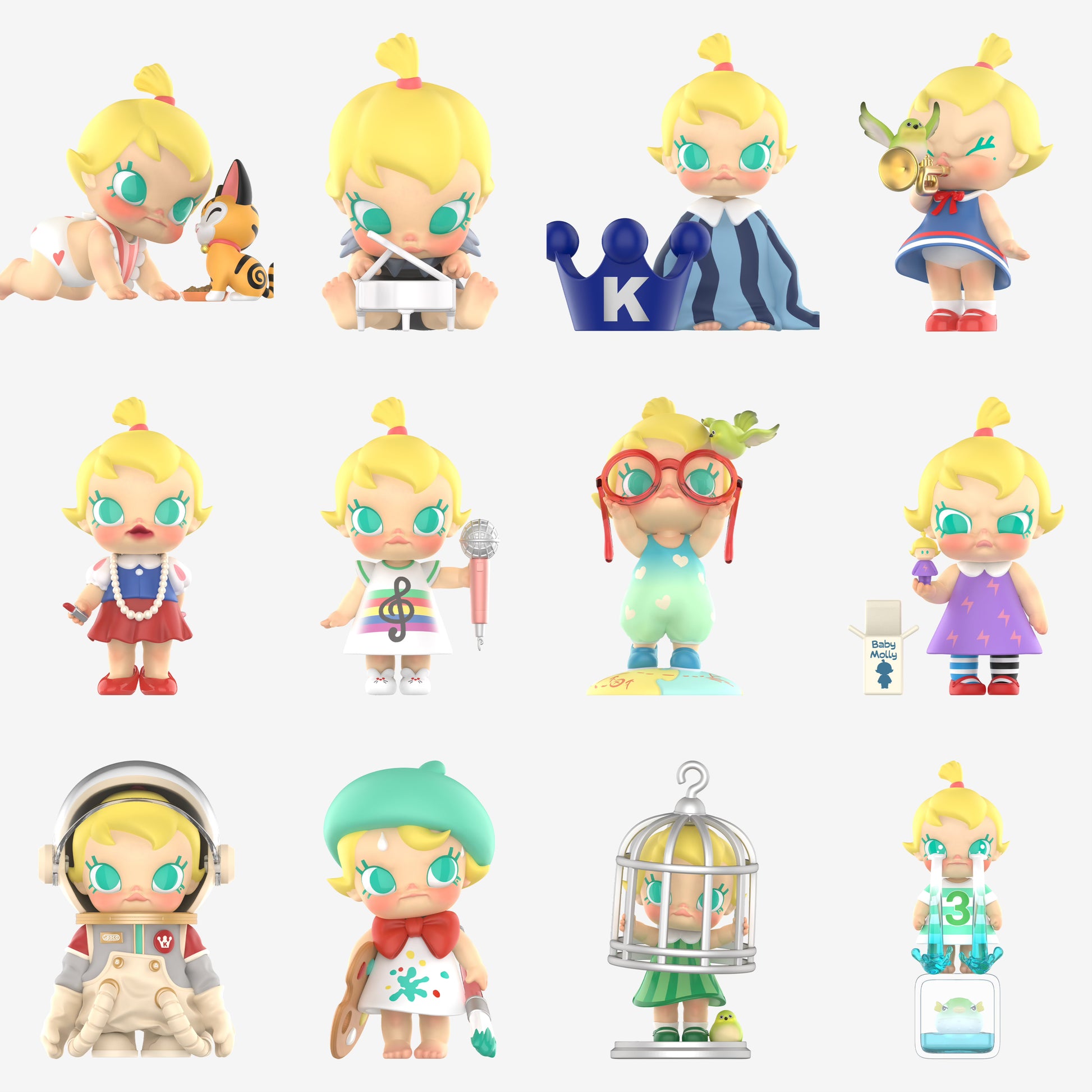 POP MART Baby Molly When I was Three！Series – Blind Box Collections