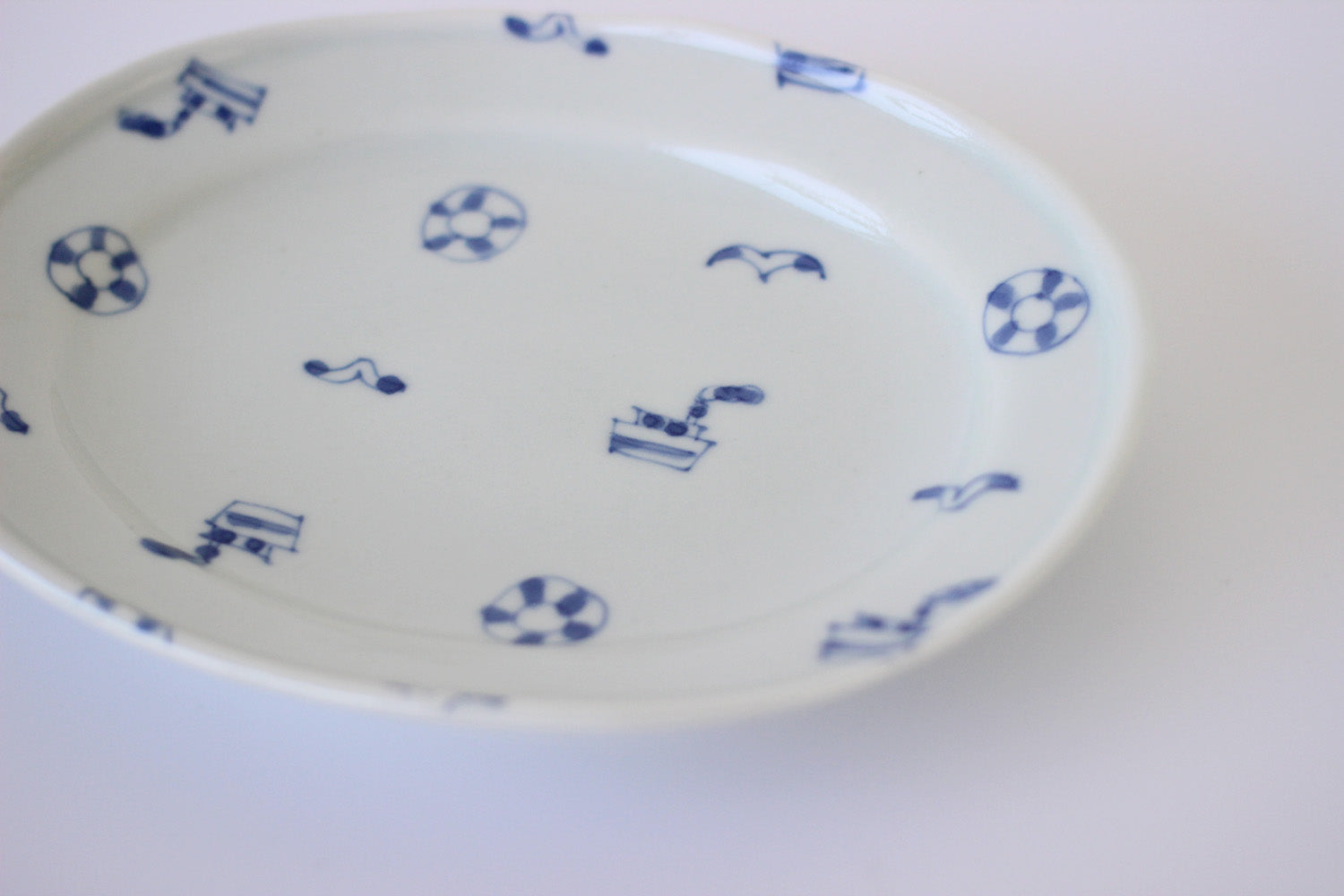 スギウラ工房 海辺の楕円小皿 – kitahama blue stories