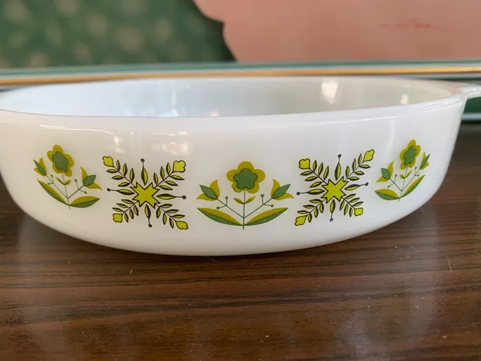 FIREKING ファイヤーキング キャセロールプレート グリーン お花