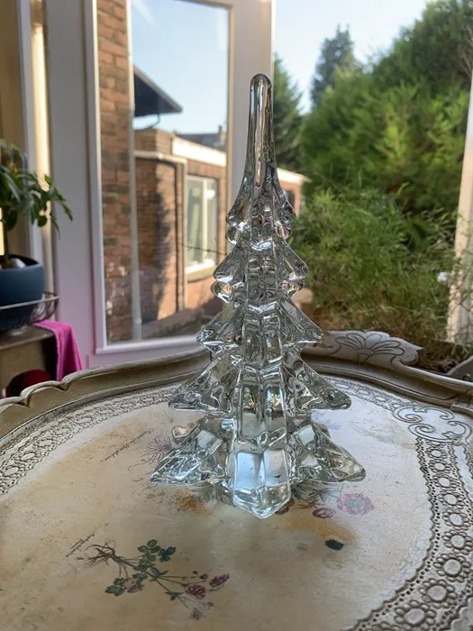 フランス 70s クリスマスツリー ガラス 置物 ヴィンテージ オブジェ