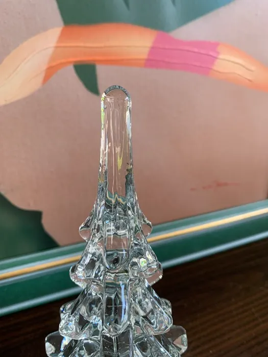 フランス 70s クリスマスツリー ガラス 置物 ヴィンテージ オブジェ