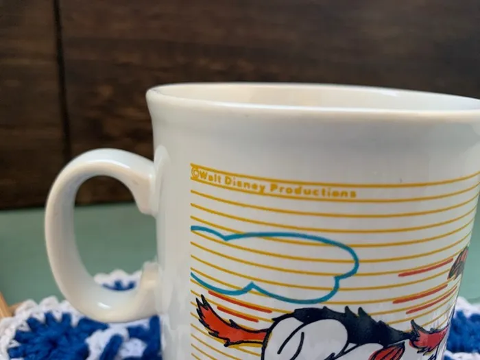 イギリス製 70s ドナルドダック 陶器 マグカップ ヴィンテージ | Blue