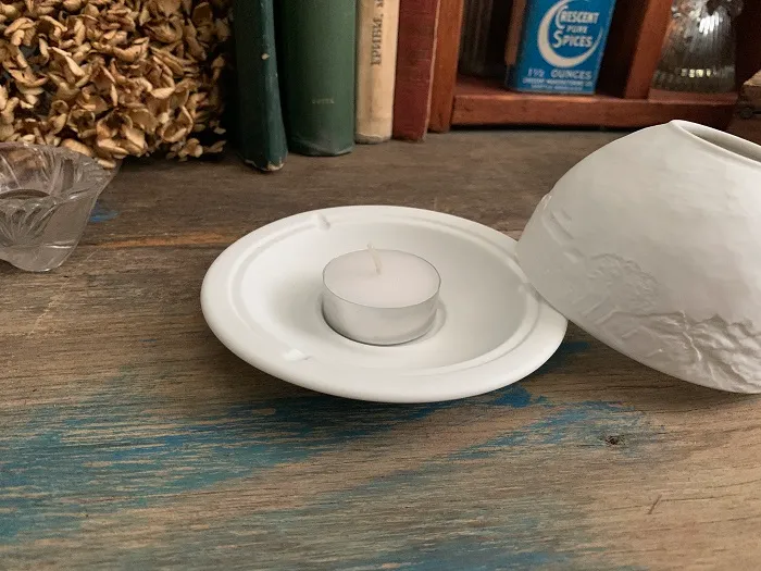 SOLDOUT-フランス Limoges リモージュ 白磁器 ティーライト