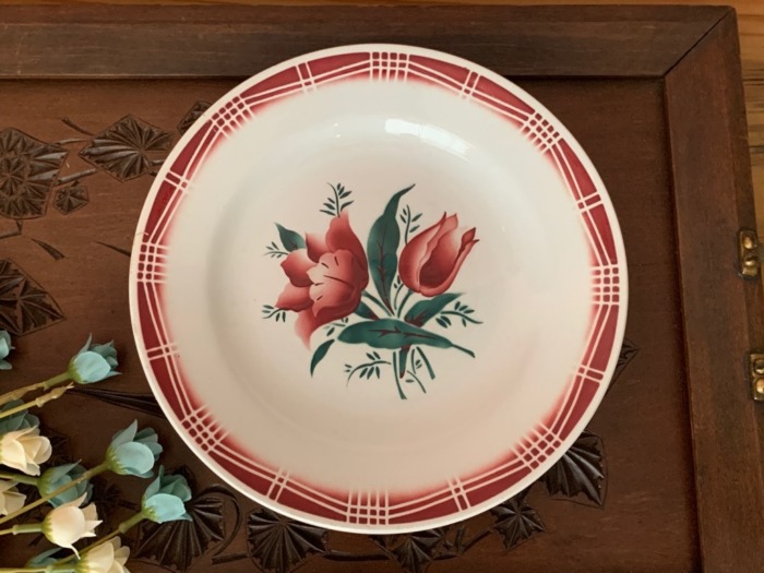 SOLDOUT-フランス 30s St.AMAND サンタマン アンティーク 皿