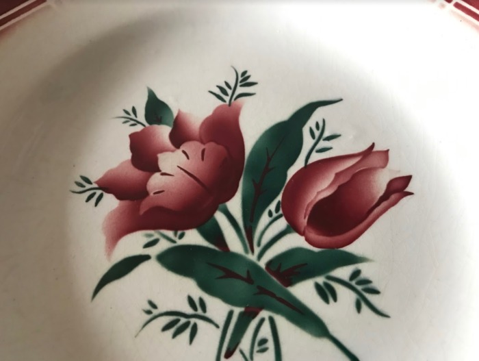 SOLDOUT-フランス 30s St.AMAND サンタマン アンティーク 皿