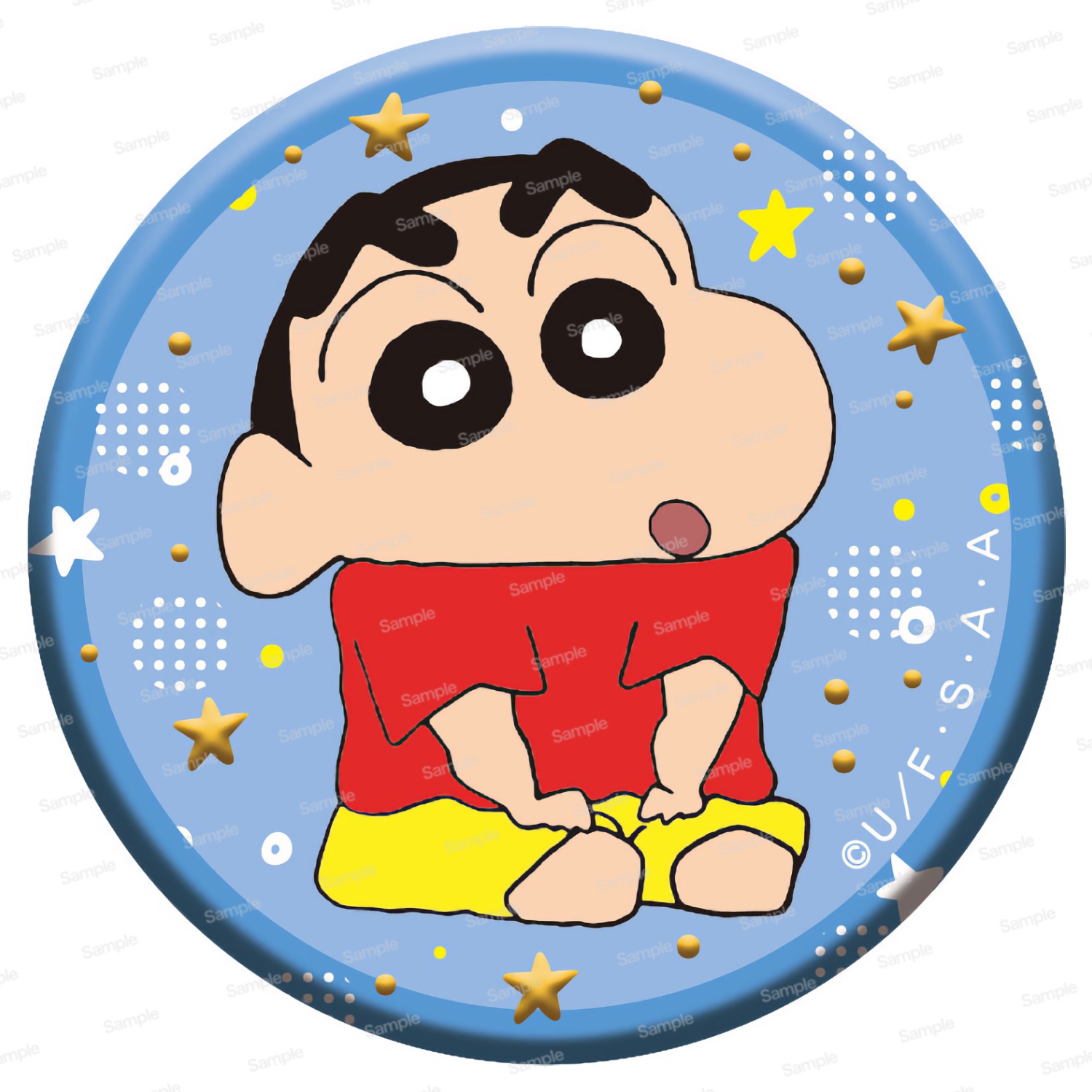 クレヨンしんちゃん ぜ～んぶしんちゃん!?ぷっくりジュエリー缶バッジ