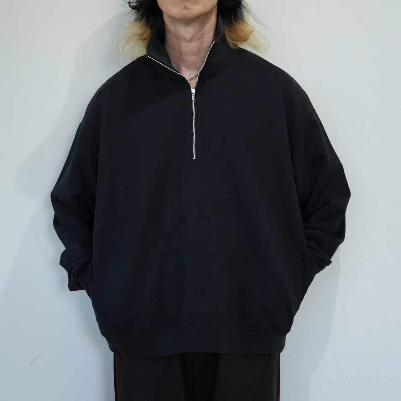 KANEMASA PHIL. 「P36G Super Fine Gauge Half Zip Pullover