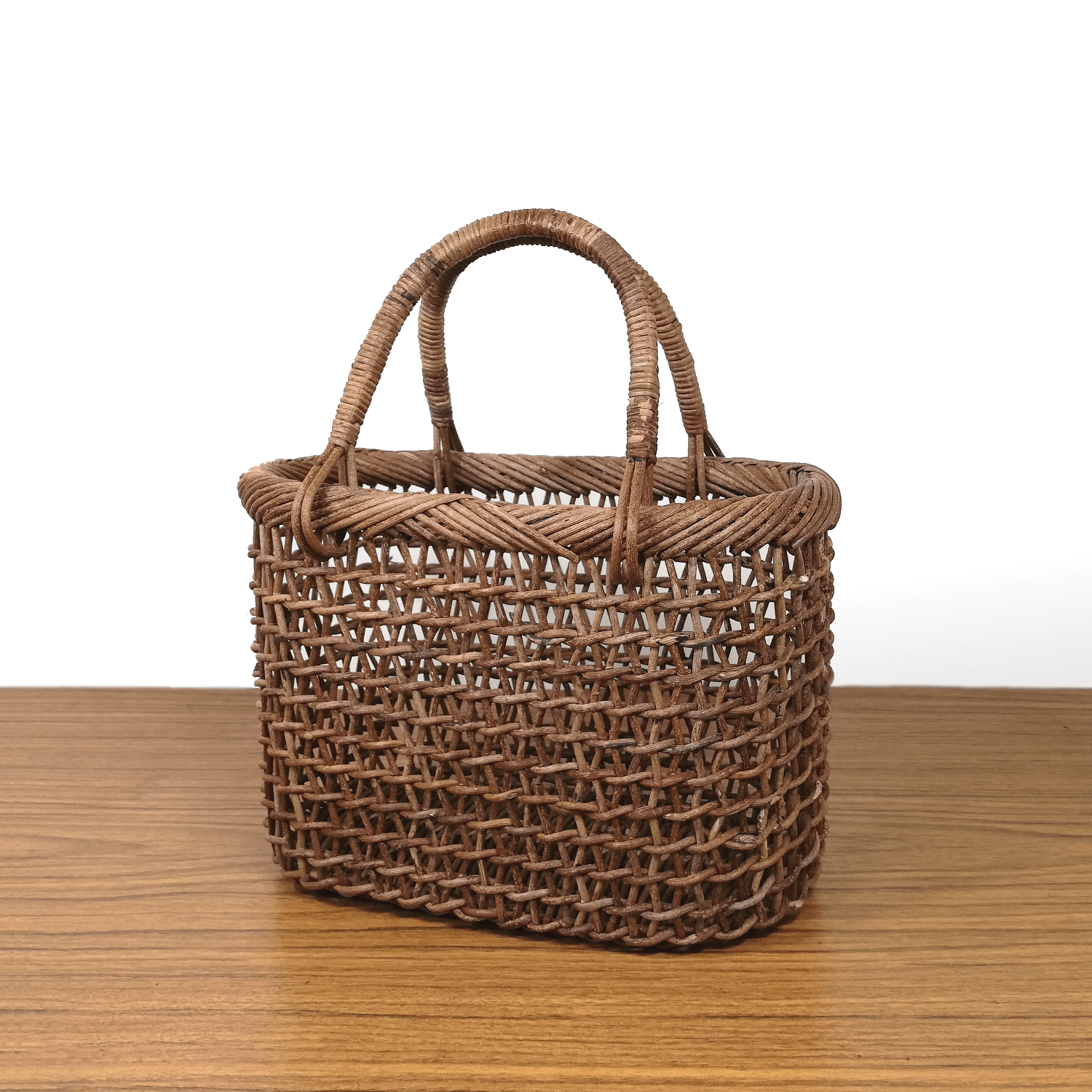 あけび-かごバッグ｜こだし編み｜特小・ミニサイズ｜小判底｜青森県の