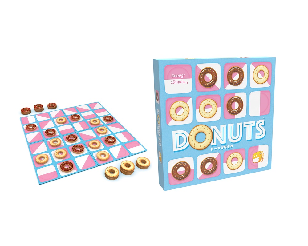 ドーナツは甘くてもプレイ感は甘くない!?ドーナツを使った2人対戦5目