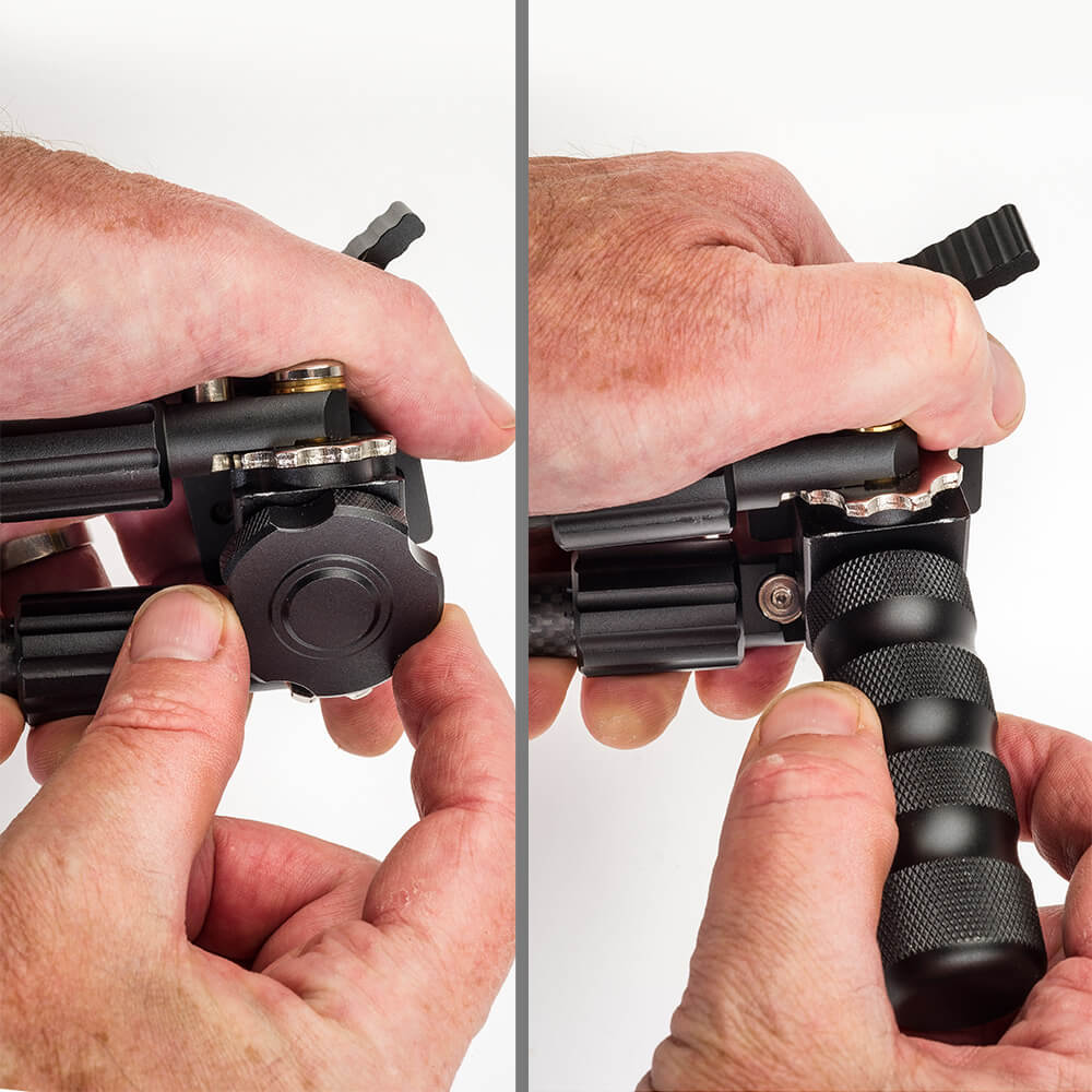 AimGrip Lightweight Tactical Bipod - Carbon fibre rest with monopod