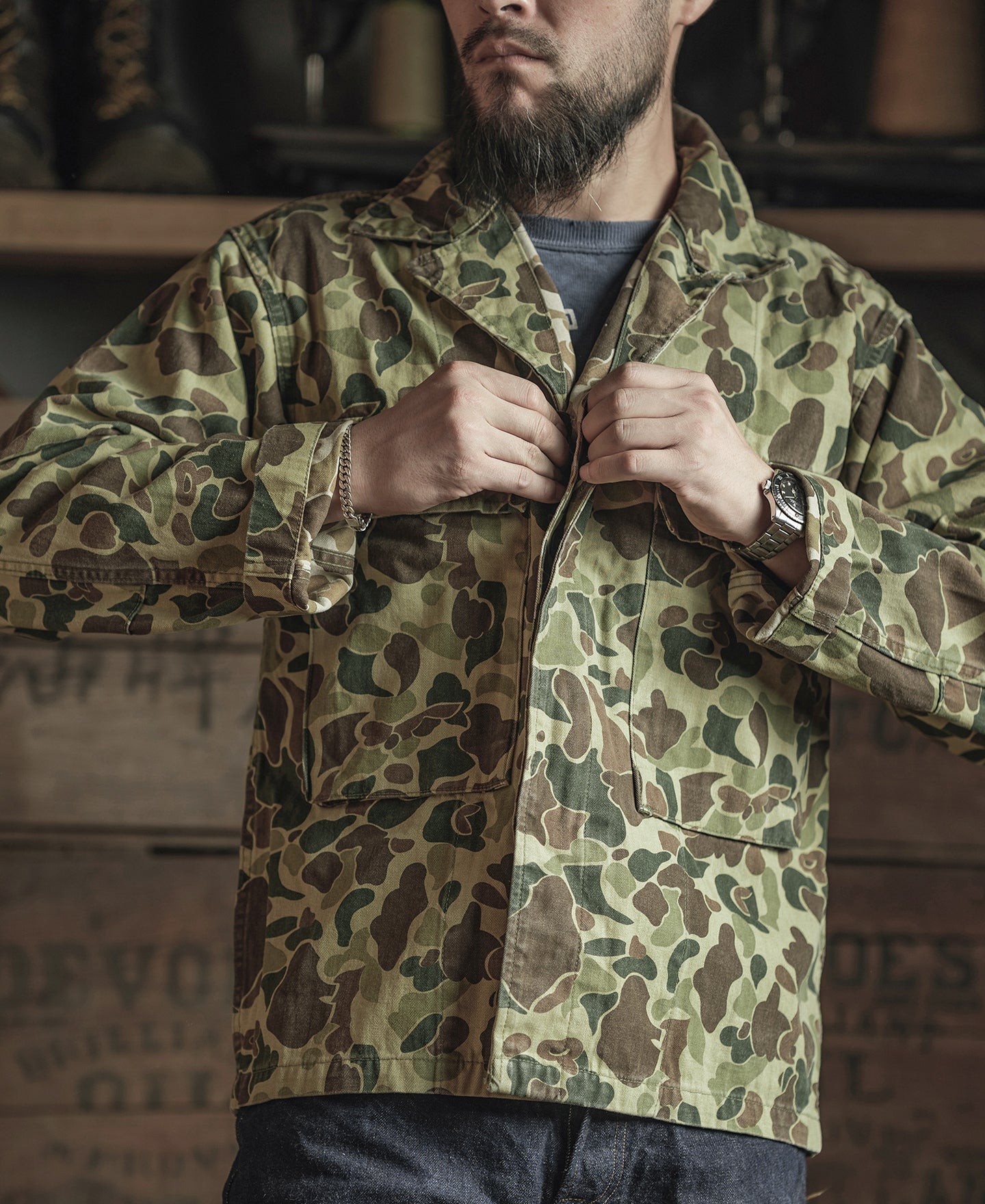 US Army M-43 Camouflage Jacket | Bronson – Bronson Mfg. Co.