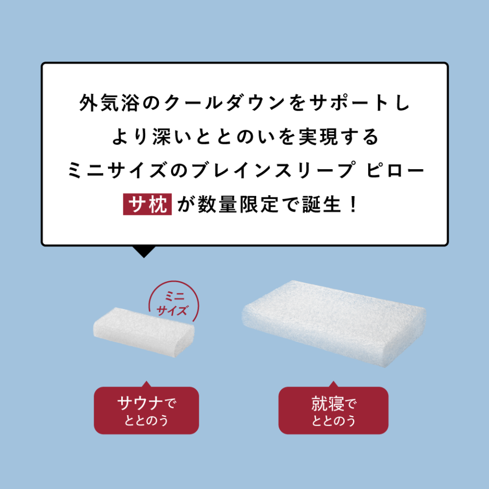 脳までととのうサ枕セット】ブレインスリープ ピロー + ブレイン
