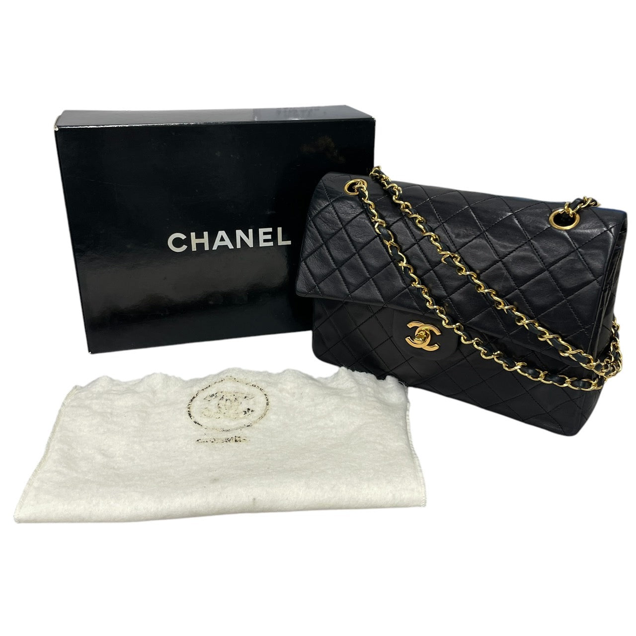 CHANEL】シャネル マトラッセ25 ショルダーバッグ ラムスキン
