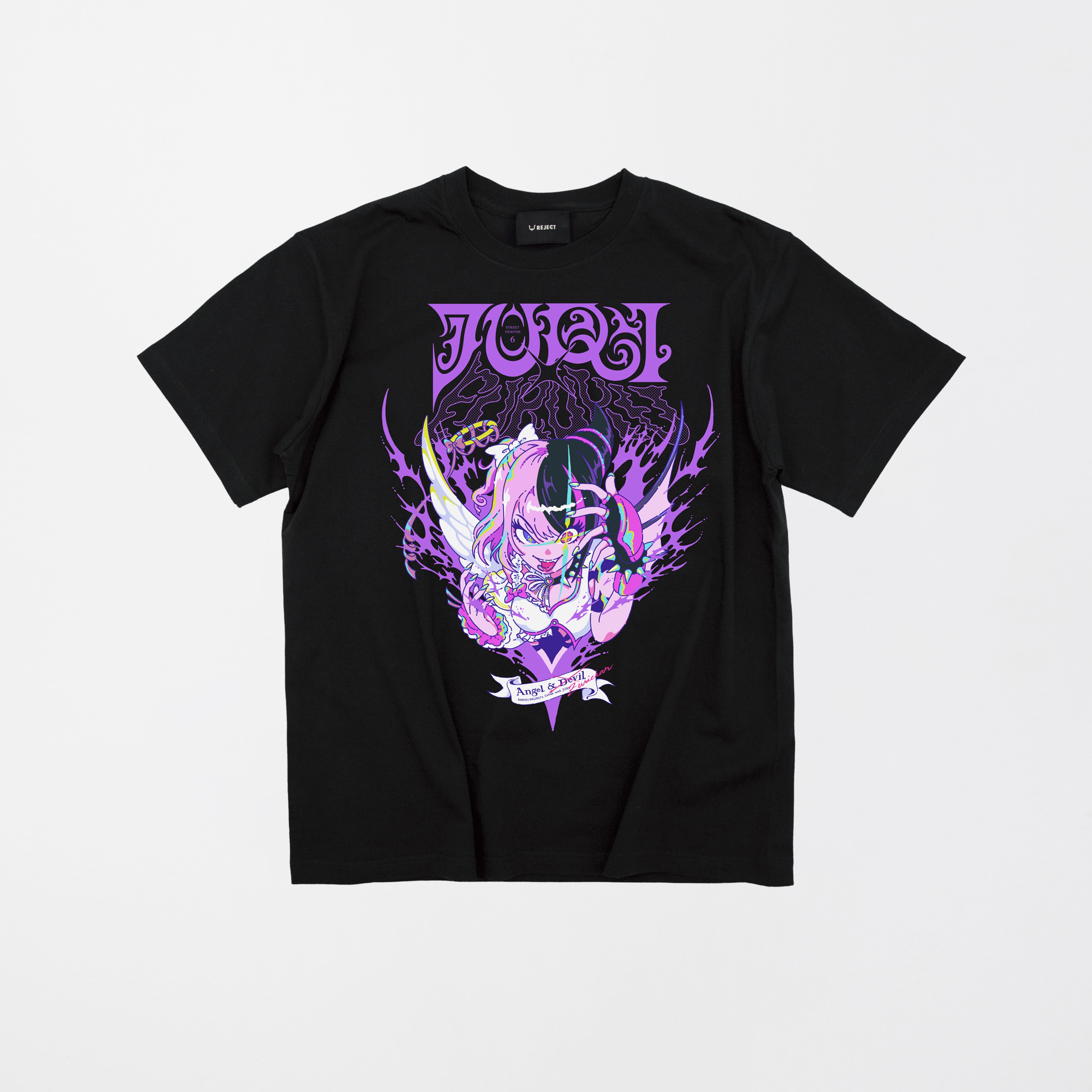 StreetFighter6 Juri x Amaki Pururu T-shirt (Black) – REJECT