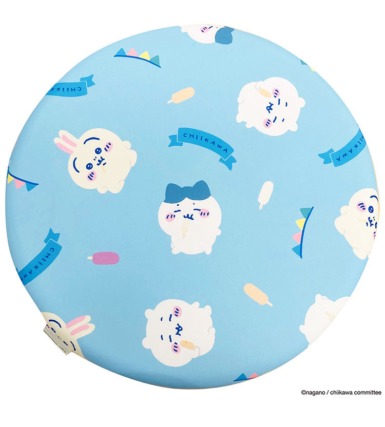 ちいかわ 冷感シートクッション 円形 40×40cm キャラクター ハチワレ