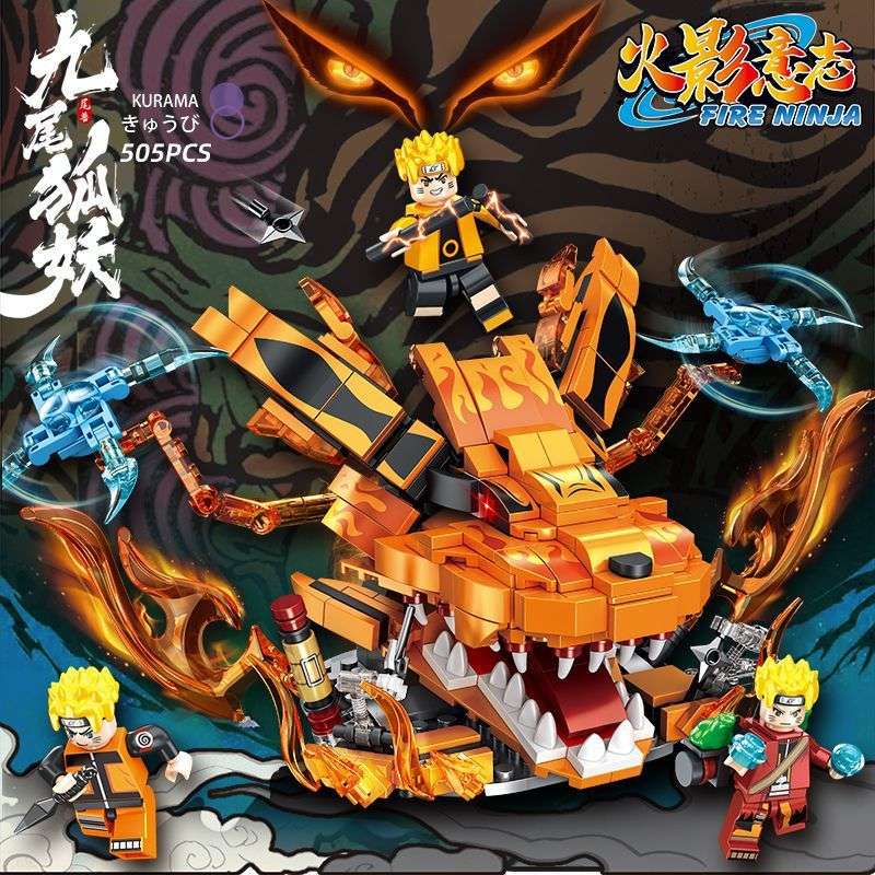 Naruto's Will Nine-Tailed Fox JX90121 Brick Set - Brixtoy