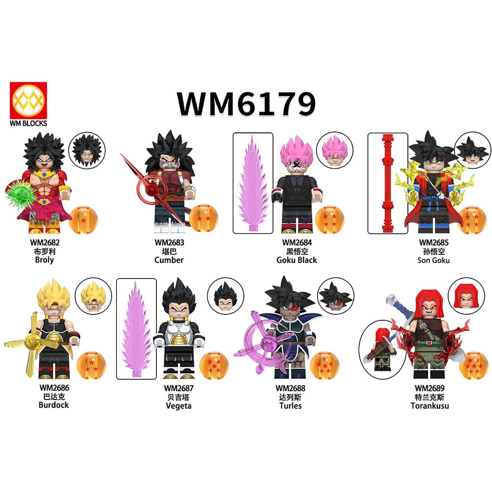 Anime Dragon Ball Z Xeno Goku WM2685 Minifigures - Brixtoy