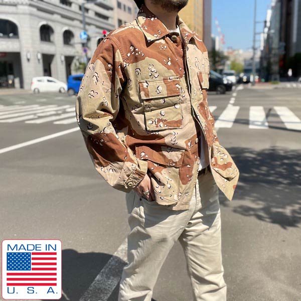 90s USA製 実物 米軍 6C チョコチップ デザートカモ BDU ジャケット