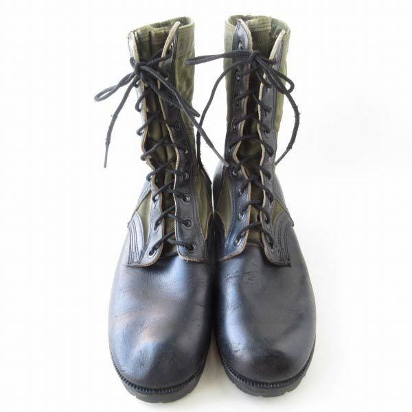 1967年製 初期型 実物 米軍 ジャングルブーツ 黒×緑系 10R 28cm