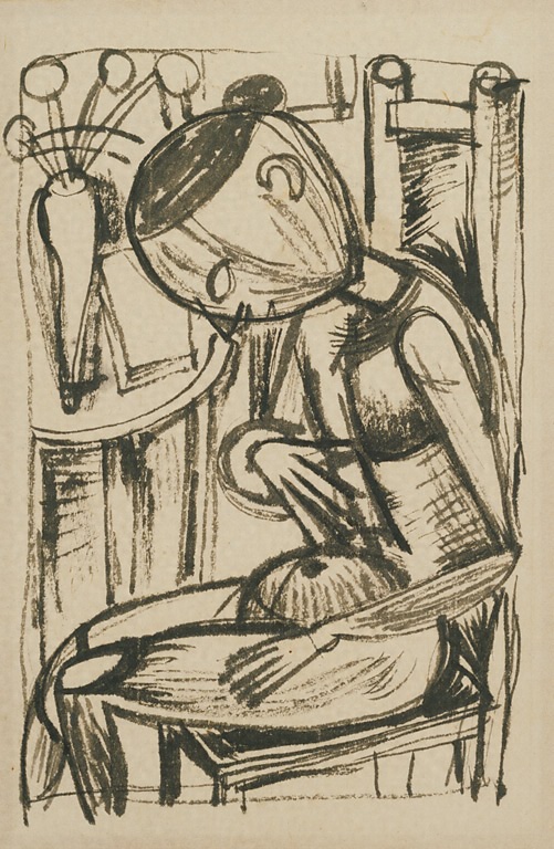 椅子に座る裸婦 文化遺産オンライン