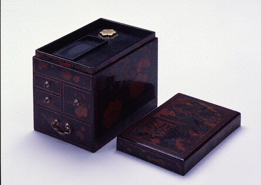 存清硯箱（葵紋水滴） 文化遺産オンライン