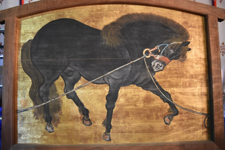 黒馬繋馬図絵馬】｜文化財検索｜とちぎの文化財