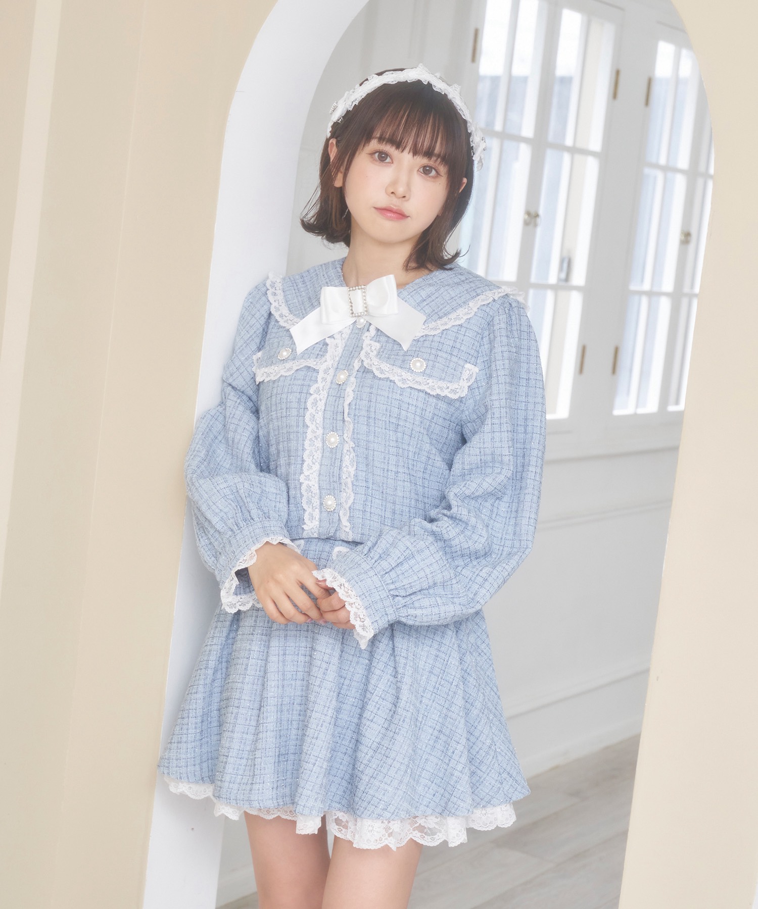 レースフリルツイードジャケット – BUNNY APARTMENT