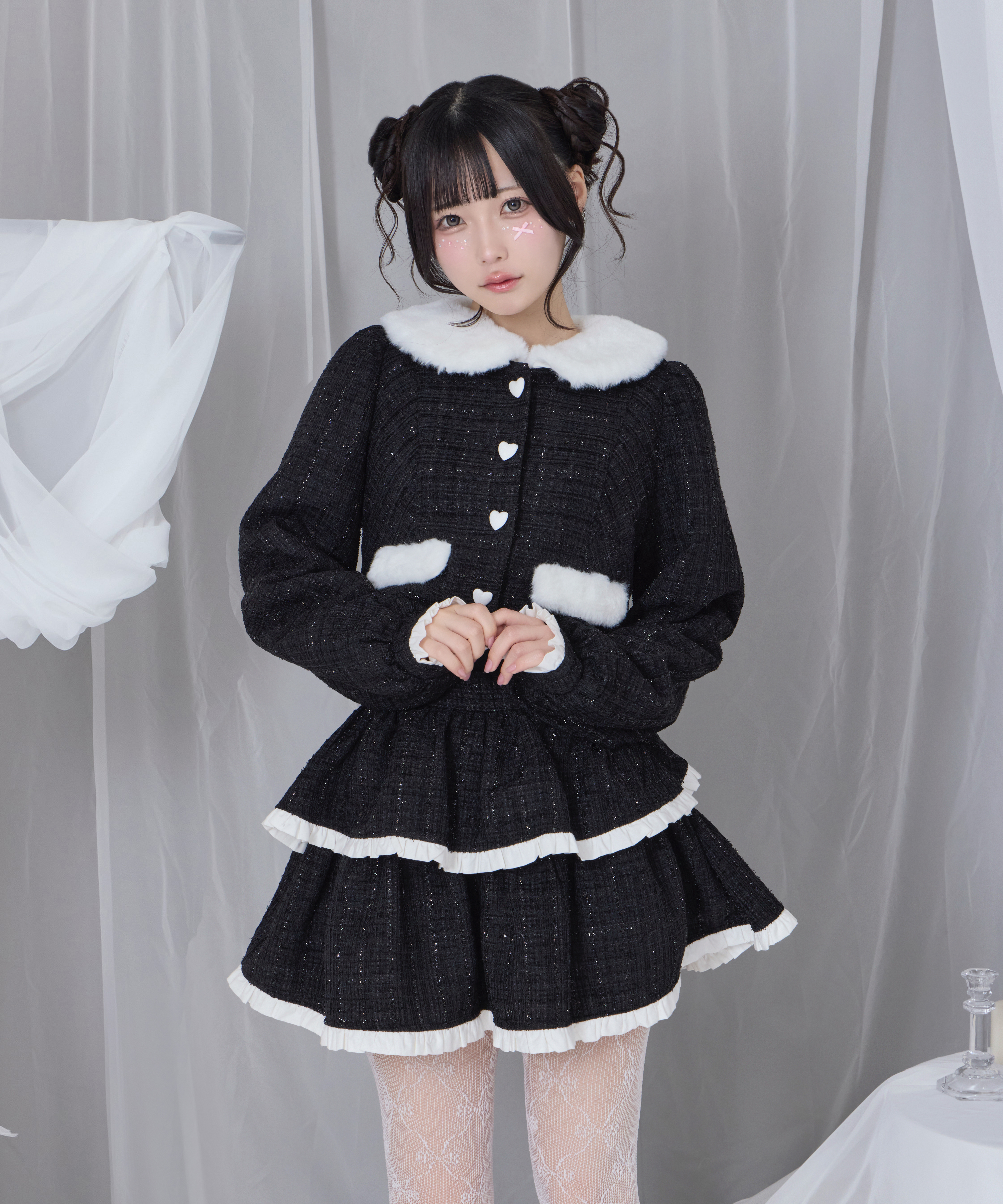 エコファーカラーツイードセットアップ – BUNNY APARTMENT