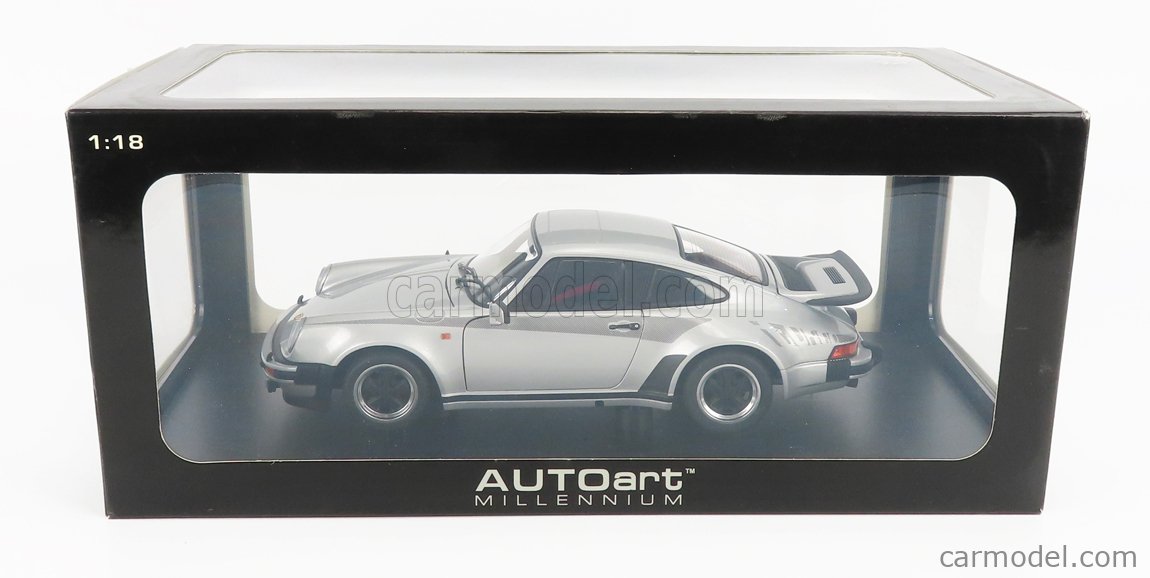 AUTOART 77971 Scale 1/18 | PORSCHE 911 930 TURBO 3.0 COUPE 1986 SILVER