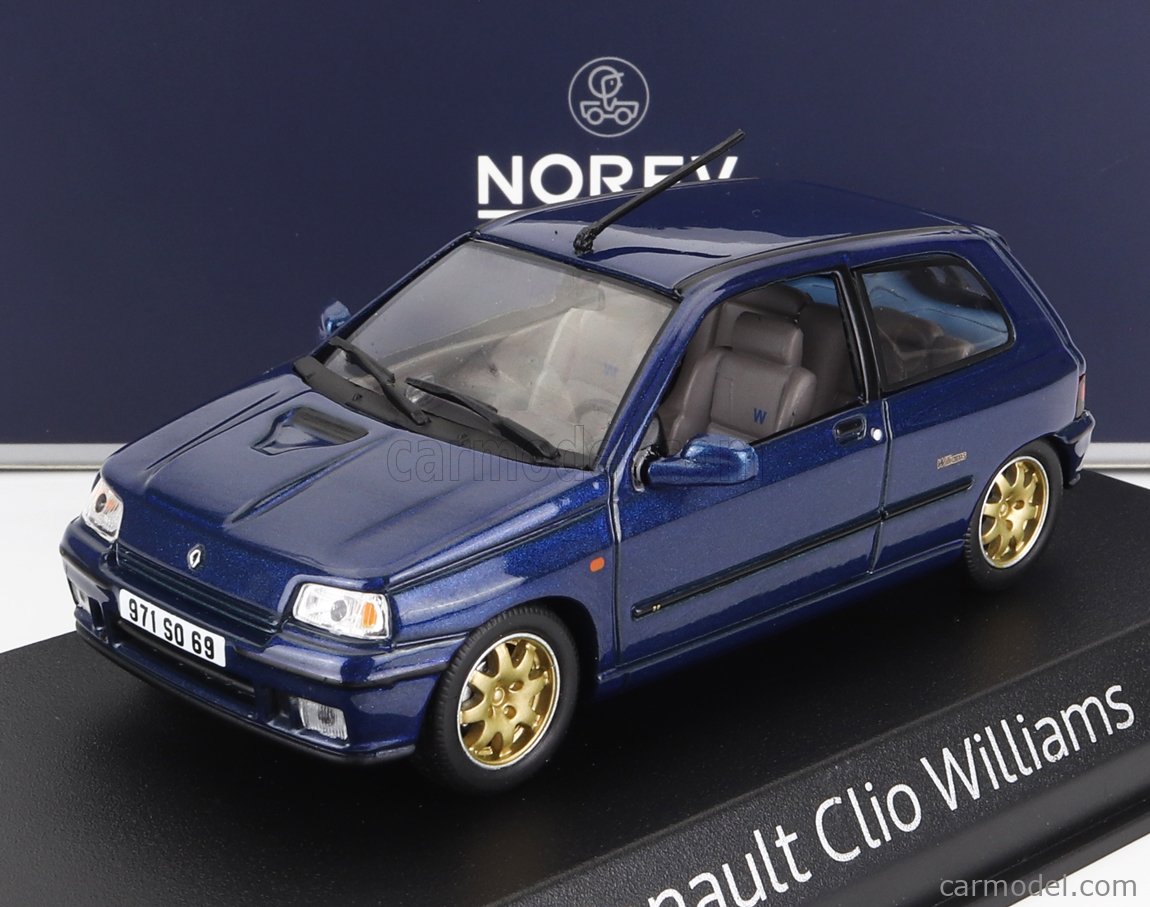 NOREV 517521 Scale 1/43 | RENAULT CLIO WILLIAMS 1996 BLUE MET