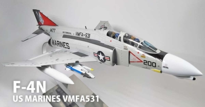 ハセガワ 1/48 F-4B/N ファントムII：VF-11 Red Rippers［製作］