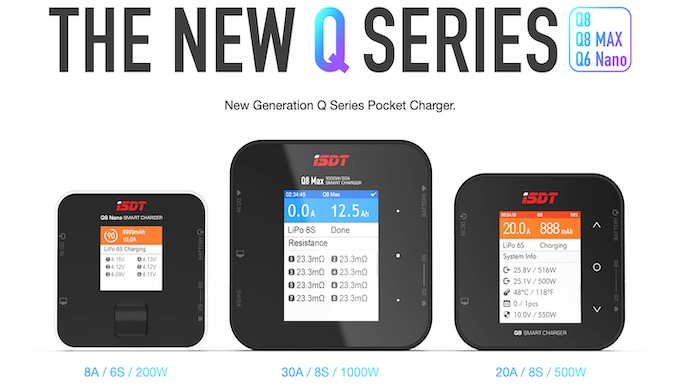iSDT】iSDT製バランス充電器に新しいQシリーズポケットチャージャーが