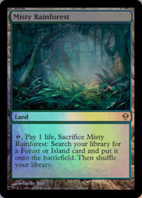 MH2)Misty Rainforest(旧枠)/霧深い雨林 | 神話レア・レア | ドラゴン