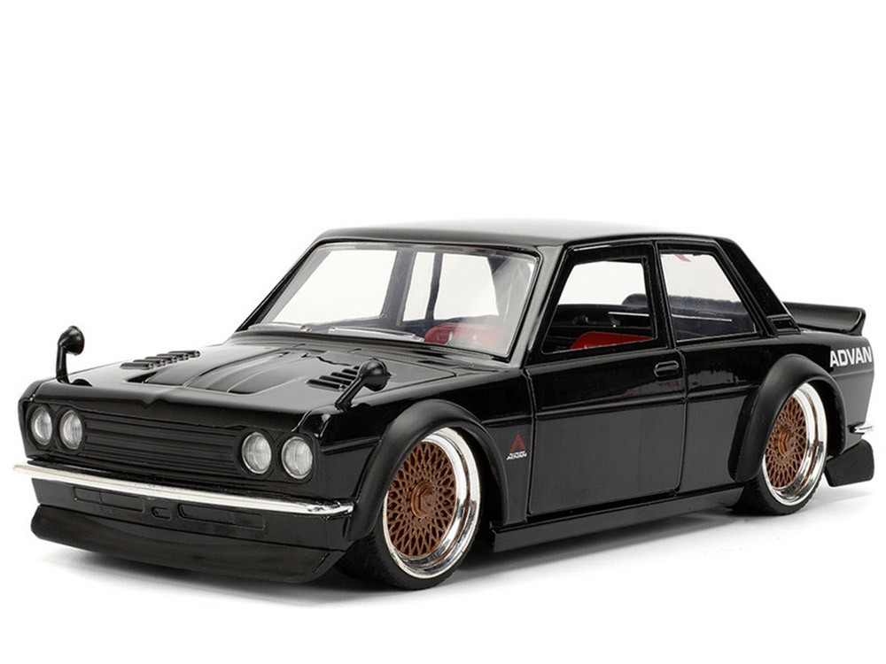 Jada 35954 JDM Tuners 1973 Datsun 510 Advan 1:24 Black » BT Diecast