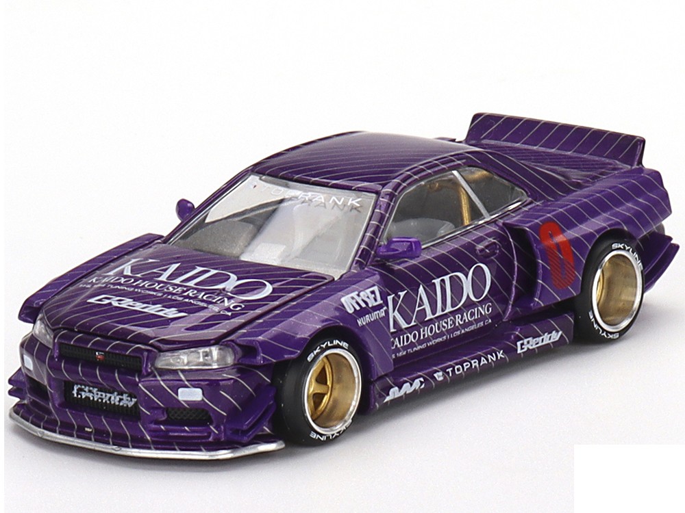 Mini GT x Kaido House KHMG048 Nissan Skyline GT-R R34 Kaido Works