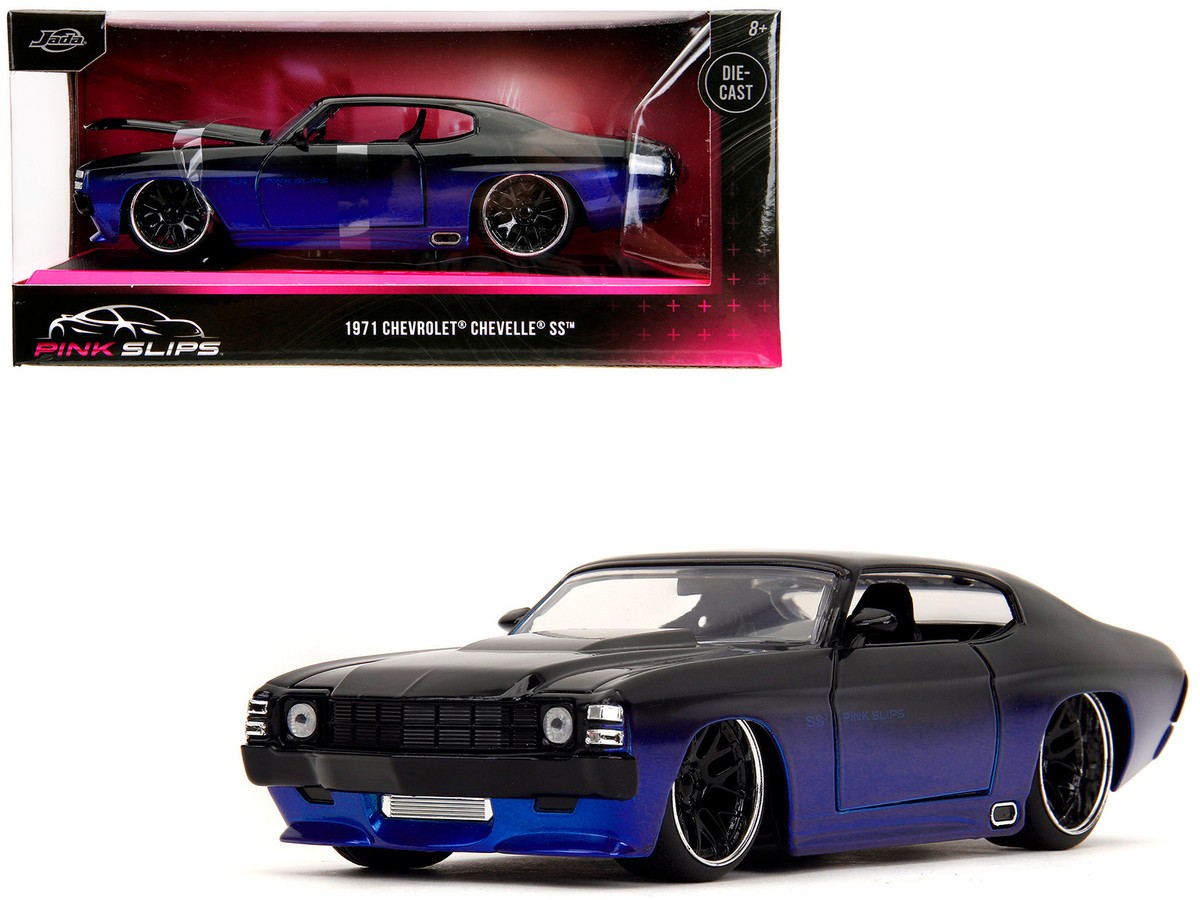 Jada 35062 Pink Slips 1971 Chevrolet Chevelle SS 1:24 2 Tone Black