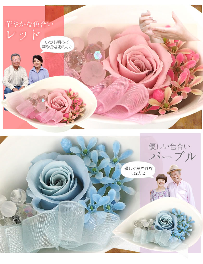 プリザーブドフラワー+名入れ珈琲マグ さんくす名入れ珈琲マグセット