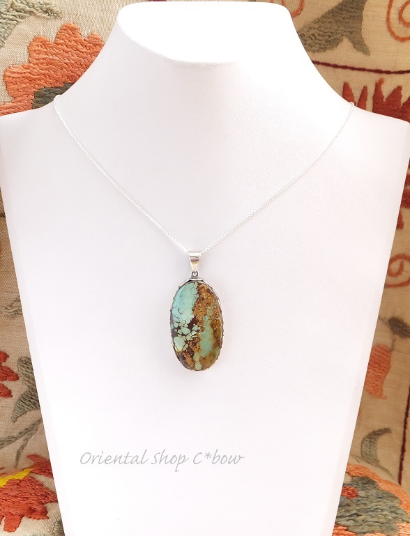ターコイズ：アンティークトルコ石＊ペンダントトップ6｜トルコオヤ