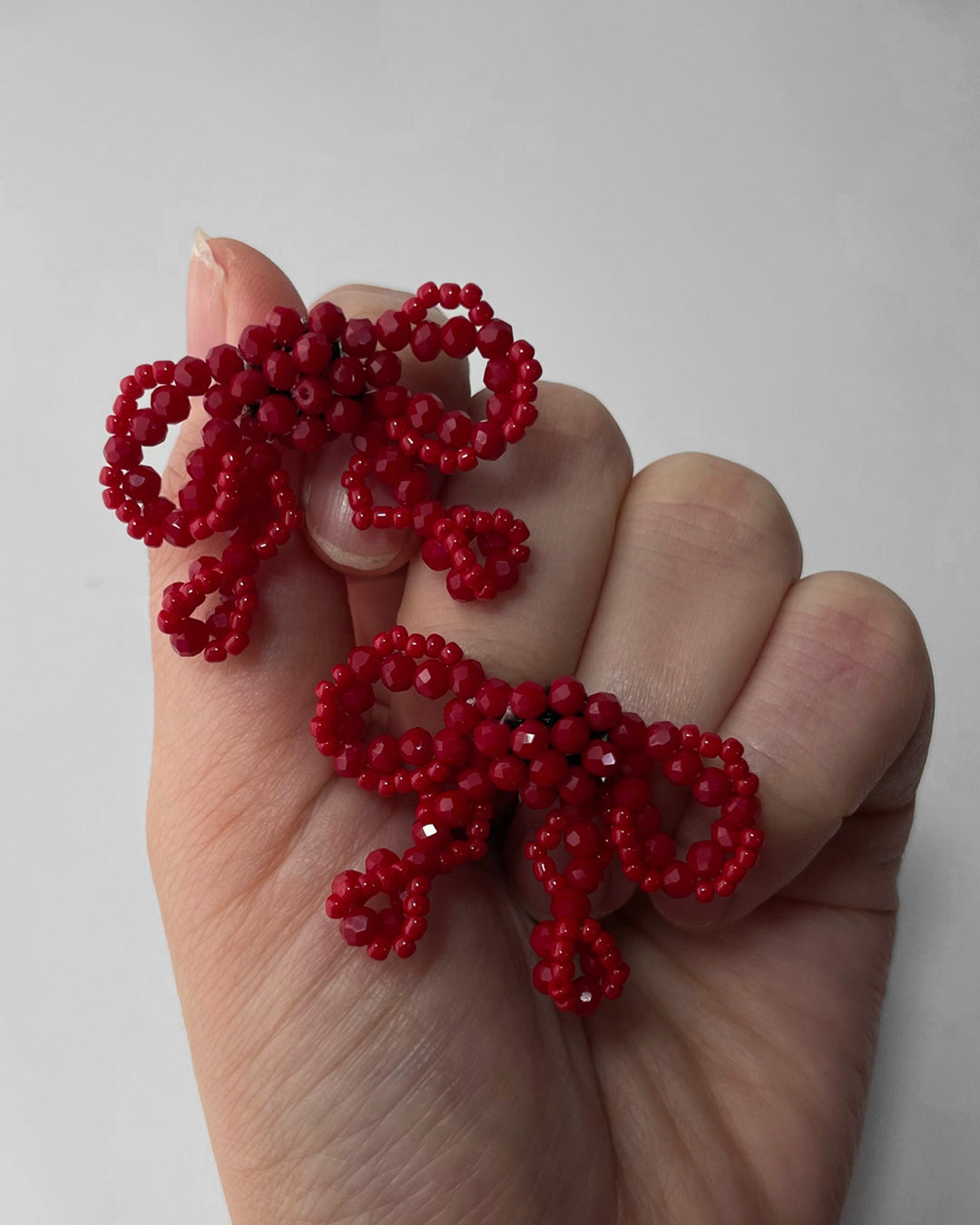 l12−01−504 【mini】ウェーブリボンピアス＆イヤリング【Lien】【012