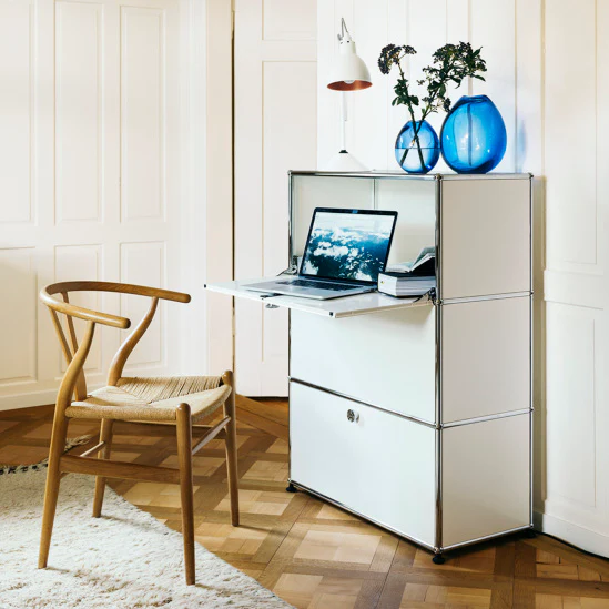 USMハラー 1連3段 キャビネット （W773×D373×H1090mm）ピュアホワイト