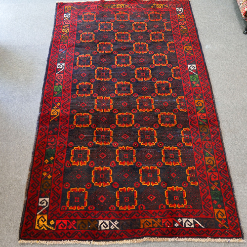 180×105cmトライバルラグ ヴィンテージラグ 手織り ペルシャ バルーチ