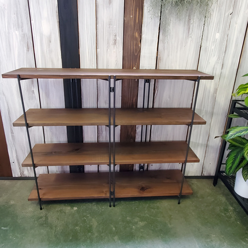 □□折りたためて持ち運びもできるラック□□ 幅100cm アイアンラック