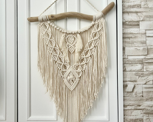 流木マクラメタペストリーN1 タペストリー・壁掛け ミ・アンジュ 通販