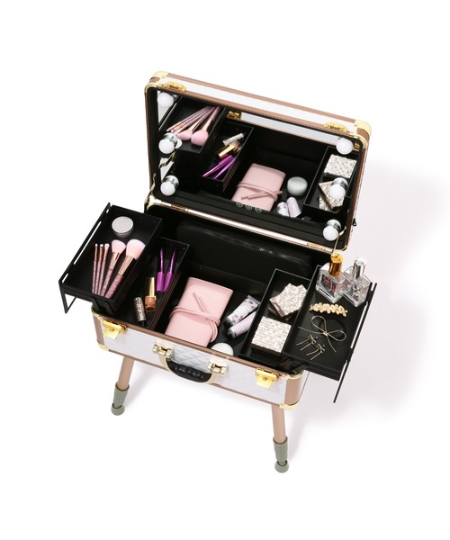 ヴァリーズ ハリウッドボックス L ホワイト トランク型メイク