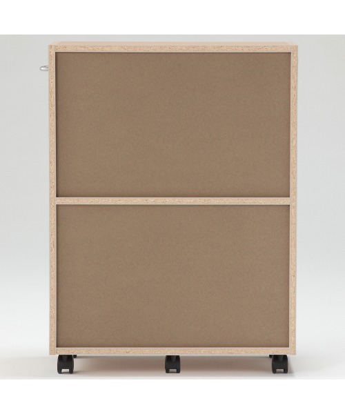 無印良品（ムジルシリョウヒン）の「パルプボードボックスキャスター付